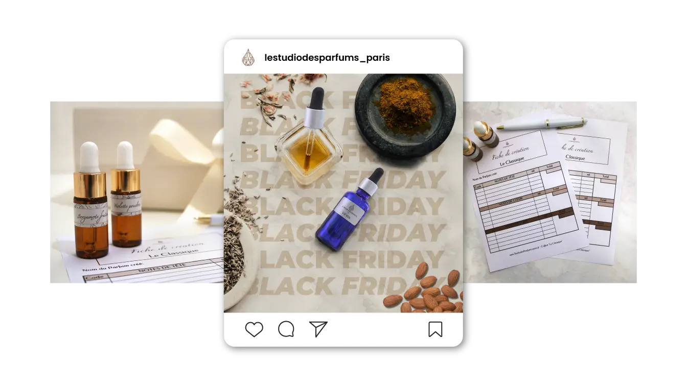 Aperçu du feed instagram du Studio des Parfums